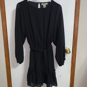 Black long sleeve dress
